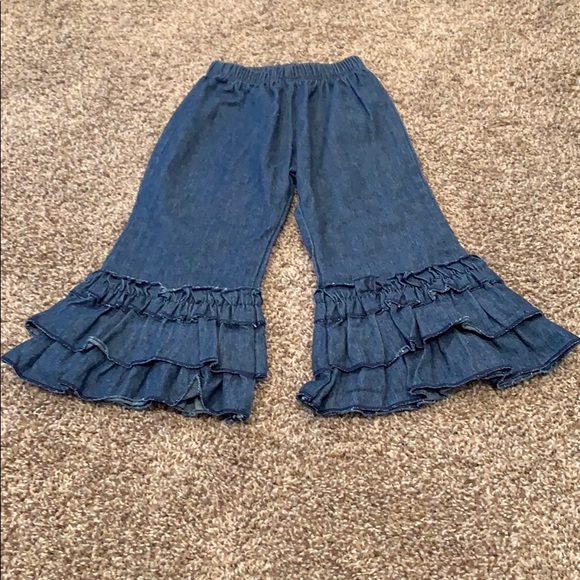 Wennikids Other - Wennikids Ruffle Jeans Size 3T